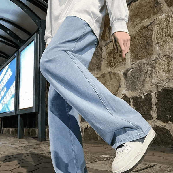 Streetwear Loose Jeans Men Loose Straight Wide Leg Pants Men's - Image 5