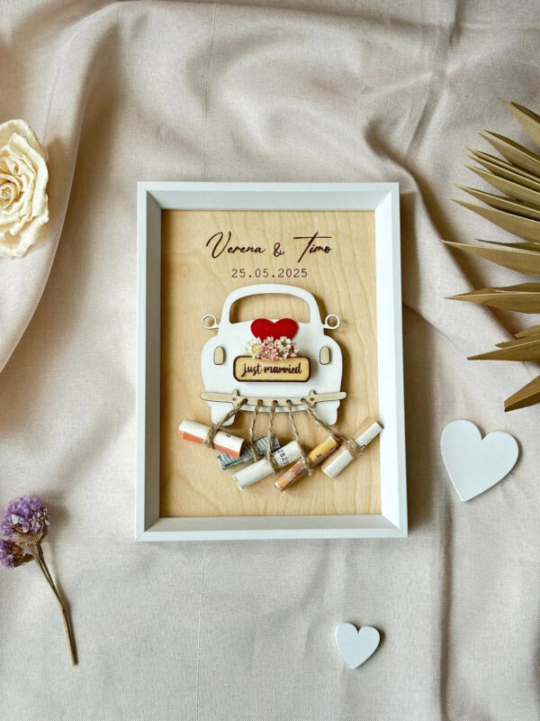 Personalized Wedding Gift Wedding Gift Car Engraved Wedding Photo Frame