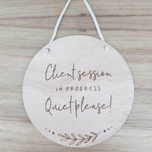 Personalised Wooden Wall Sign - Hanging Door Welcome Sign - Wood Engraved Hanging Sign