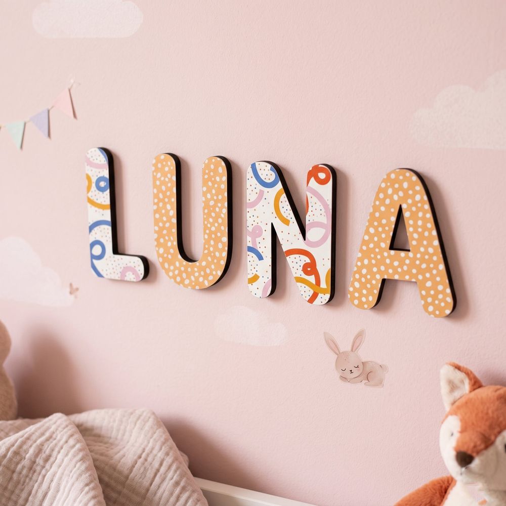 Custom Wood Name Sign For Kids Room And Nursery Wall Decor Personalized 3D Wooden Letters For Boys Or Girls Bedroom Unique Birthday And Baby Shower Gift - Image 2