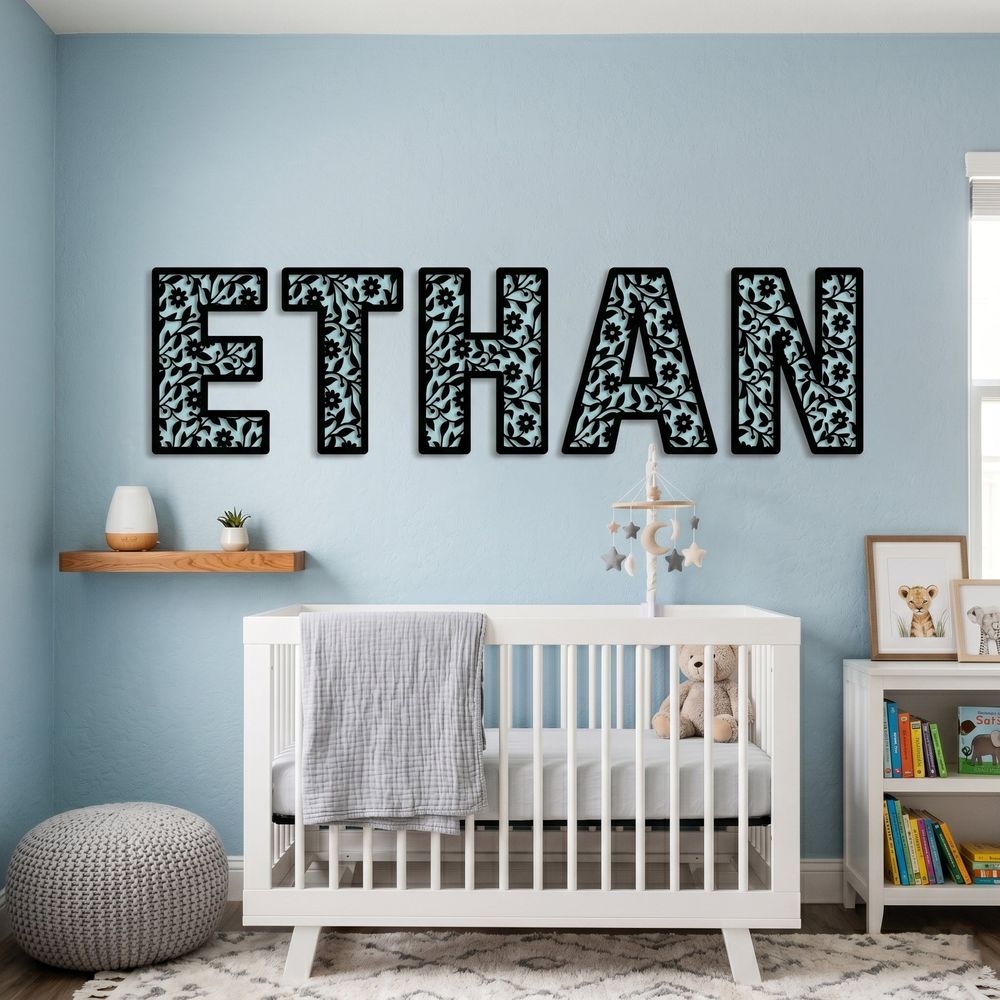 Custom Wood Name Sign For Kids Room And Nursery Wall Decor Personalized 3D Wooden Letters For Boys Or Girls Bedroom Unique Birthday And Baby Shower Gift - Image 3
