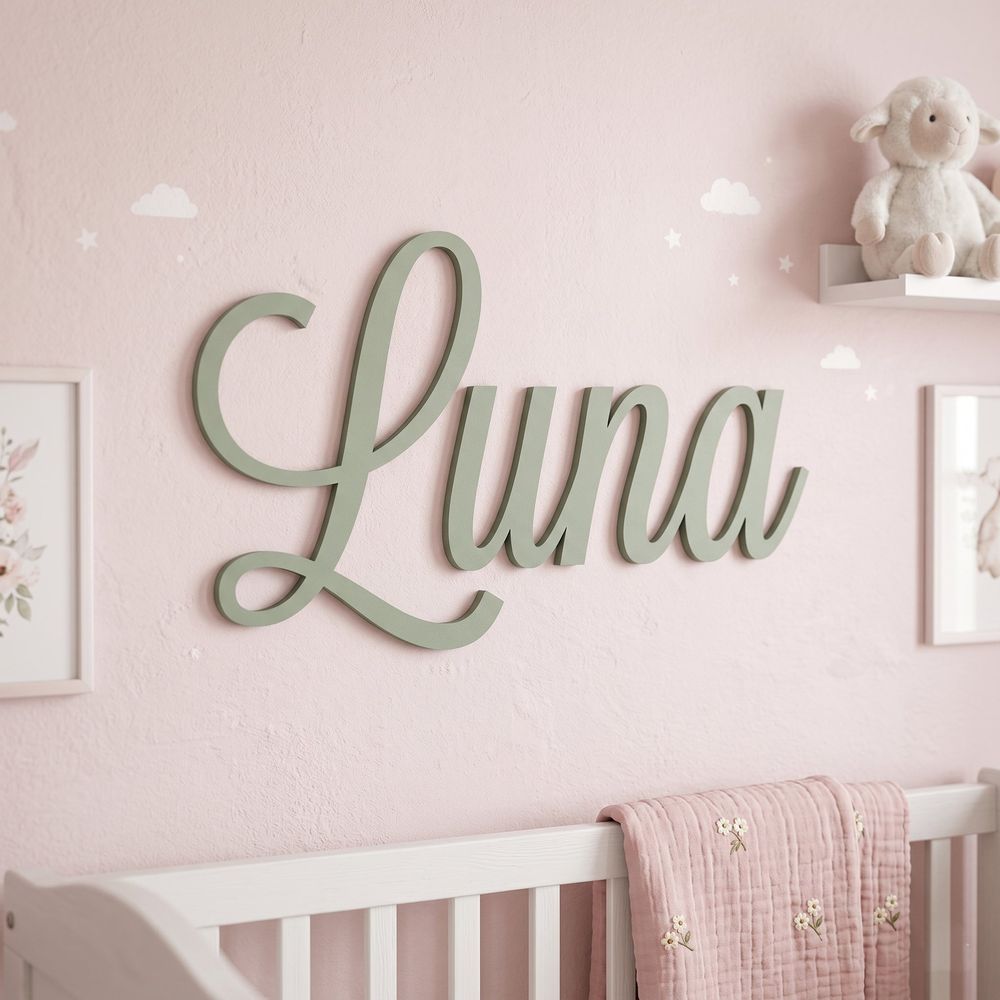 Custom Wood Name Sign For Kids Room And Nursery Wall Decor Personalized 3D Wooden Letters For Boys Or Girls Bedroom Unique Birthday And Baby Shower Gift - Image 5
