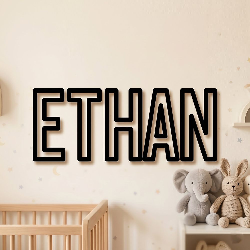 Custom Wood Name Sign For Kids Room And Nursery Wall Decor Personalized 3D Wooden Letters For Boys Or Girls Bedroom Unique Birthday And Baby Shower Gift - Image 6