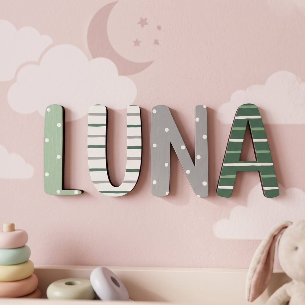 Custom Wood Name Sign For Kids Room And Nursery Wall Decor Personalized 3D Wooden Letters For Boys Or Girls Bedroom Unique Birthday And Baby Shower Gift - Image 10