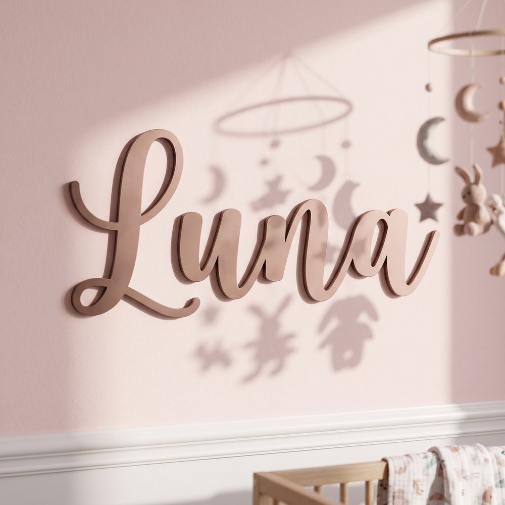 Custom Wood Name Sign For Kids Room And Nursery Wall Decor Personalized 3D Wooden Letters For Boys Or Girls Bedroom Unique Birthday And Baby Shower Gift - Image 15