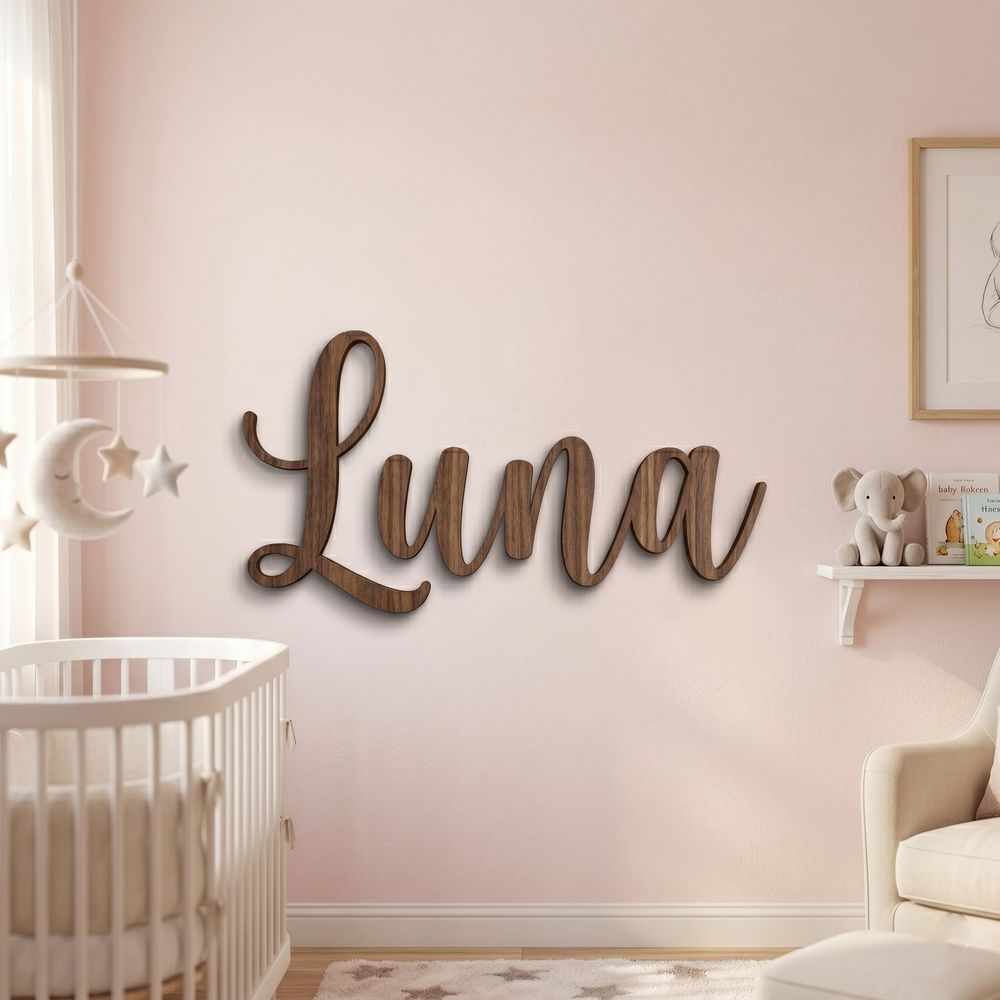Custom Wood Name Sign For Kids Room And Nursery Wall Decor Personalized 3D Wooden Letters For Boys Or Girls Bedroom Unique Birthday And Baby Shower Gift - Image 16