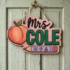 Custom Classroom Teacher Name Sign, Personalized Wooden Door Plaque, Cute School Wall Decor, Teacher Appreciation Gift For Back To School - Style 12
