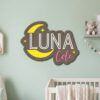 Custom Wooden Name Sign Plaque For Kids Room Wall Decor Personalized 3D Wood Letters For Nursery Childrens Bedroom Unique Birthday Gift Idea - Style 1