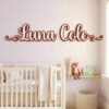 Custom Wooden Name Sign Plaque For Kids Room Wall Decor Personalized 3D Wood Letters For Nursery Childrens Bedroom Unique Birthday Gift Idea - Style 6