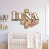 Custom Wooden Name Sign Plaque For Kids Room Wall Decor Personalized 3D Wood Letters For Nursery Childrens Bedroom Unique Birthday Gift Idea - Style 8
