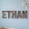 Custom Wooden Name Sign With Multiple Design Themes For Kids Room Personalized 3D Wood Letters For Nursery And Childrens Bedroom Wall Decor Baby Gift - Style 14