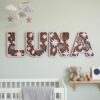Custom Wooden Name Sign With Multiple Design Themes For Kids Room Personalized 3D Wood Letters For Nursery And Childrens Bedroom Wall Decor Baby Gift - Style 8