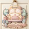 Personalized Classroom Welcome Wood Sign, Custom Teacher Door Hanger, Cute School Wall Decor, Back To School Appreciation Gift For Teachers - Style 17