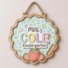 Personalized Classroom Welcome Wood Sign, Custom Teacher Door Hanger, Cute School Wall Decor, Back To School Appreciation Gift For Teachers - Style 2