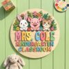 Personalized Classroom Welcome Wood Sign, Custom Teacher Door Hanger, Cute School Wall Decor, Back To School Appreciation Gift For Teachers - Style 23