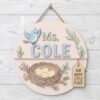 Personalized Classroom Welcome Wood Sign, Custom Teacher Door Hanger, Cute School Wall Decor, Back To School Appreciation Gift For Teachers - Style 3