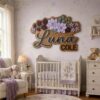 Personalized Magnolia Wooden Name Sign For Nursery Custom 3D Layered Floral Wood Name Wall Decor For Baby Girl Room Unique Baby Shower Gift - View 4