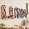 Personalized Mermaid Wooden Name Sign For Nursery Decor Custom Ocean Under The Sea Kids Room Wall Art Wooden Letters For Girls Bedroom - View 4