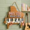 Personalized Music Teacher Name Wood Sign, Custom Music Classroom Wall Decor, Wooden Door Plaque, Teacher Appreciation Back To School Gift For School - Style 10