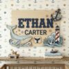 Personalized Nursery Name Wood Sign, Custom Nature Inspired Wooden Hanging Plaque For Baby Room, Kids Bedroom Wall Decor, Baby Shower Gift - Style 4