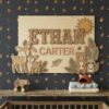 Personalized Nursery Name Wood Sign, Custom Nature Inspired Wooden Hanging Plaque For Baby Room, Kids Bedroom Wall Decor, Baby Shower Gift - Style 5
