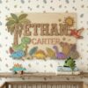 Personalized Nursery Name Wood Sign, Custom Nature Inspired Wooden Hanging Plaque For Baby Room, Kids Bedroom Wall Decor, Baby Shower Gift - Style 9