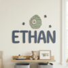 Personalized Nursery Name Wood Sign, Custom Wooden Animal Wall Decor For Kids Bedroom Or Baby Room, Door Plaque, Newborn Shower Gift Boys Girls - Style 11
