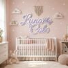 Personalized Princess Wooden Name Sign For Nursery Custom 3D Layered Crown Wood Name Wall Decor For Baby Girl Room Princess Bedroom - View 1