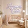 Personalized Princess Wooden Name Sign For Nursery Custom 3D Layered Crown Wood Name Wall Decor For Baby Girl Room Princess Bedroom - View 2