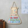 Personalized Science Teacher Door Sign, Custom Wooden Classroom Plaque For Science Room Decor, Teacher Appreciation Back To School Gift - Style 7