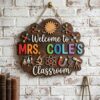 Personalized Science Teacher Door Sign, Custom Wooden Classroom Plaque For Science Room Decor, Teacher Appreciation Back To School Gift - Style 8