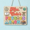 Personalized Science Teacher Name Wood Sign Custom Classroom Door Hanger Wooden Wall Decor For Science Room Back To School Teacher Appreciation Gift - Style 4