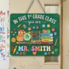 Personalized Teacher Door Signs Elementary Classroom Custom Name Door Hanger Back To School Decor Welcome Sign Appreciation Gift Classroom Decoration - Style 4