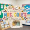Personalized Teacher Door Signs Elementary Classroom Custom Name Door Hanger Back To School Decor Welcome Sign Appreciation Gift Classroom Decoration - Style 7