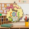 Personalized Teacher Door Signs Elementary Classroom Custom Name Door Hanger Back To School Decor Welcome Sign Appreciation Gift Classroom Decoration - Style 8