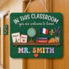 Personalized Teacher Door Signs, French Classroom Custom Name Door Hanger, Back To School Decor, Welcome Sign, Appreciation Gift, Classroom Decoration - Style 2