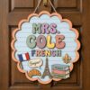 Personalized Teacher Door Signs, French Classroom Custom Name Door Hanger, Back To School Decor, Welcome Sign, Appreciation Gift, Classroom Decoration - Style 3