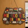 Personalized Teacher Door Signs, German Classroom Custom Name Door Hanger, Back To School Decor, Welcome Sign, Appreciation Gift, Classroom Decoration - Style 1