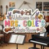 Personalized Teacher Door Signs, Music Classroom Custom Name Door Hanger, Back To School Decor, Welcome Sign, Appreciation Gift, Classroom Decoration - Style 1