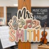 Personalized Teacher Door Signs, Music Classroom Custom Name Door Hanger, Back To School Decor, Welcome Sign, Appreciation Gift, Classroom Decoration - Style 3