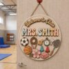 Personalized Teacher Door Signs, Pe Class Custom Name Door Hanger, Back To School Decor, Welcome Sign, Appreciation Gift, Classroom Decoration - Style 7