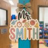 Personalized Teacher Door Signs, Pe Class Custom Name Door Hanger, Back To School Decor, Welcome Sign, Appreciation Gift, Classroom Decoration - Style 8