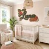 Personalized Tropical Floral Wood Name Sign For Nursery Custom Hibiscus And Palm Leaf Wooden Wall Art Beach Theme Baby Girl Room Decor New Baby Gift - View 2