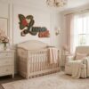 Personalized Tropical Floral Wood Name Sign For Nursery Custom Hibiscus And Palm Leaf Wooden Wall Art Beach Theme Baby Girl Room Decor New Baby Gift - View 3