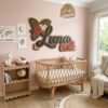 Personalized Tropical Floral Wood Name Sign For Nursery Custom Hibiscus And Palm Leaf Wooden Wall Art Beach Theme Baby Girl Room Decor New Baby Gift - View 4