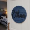 Personalized Wooden Name Sign For Nursery, Baby Shower Gifts, Minimalist Kids Decor, Custom Shaped Wooden Plaque For Baby Room, Newborn Keepsake - Style 9