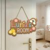Personalized Wooden Name Sign For Nursery, Baby Shower Gifts, Newborn Keepsake, Cute Accent Nursery Decor, Custom Kids Room Door Plaque Wall Art Gift - Style 7
