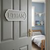 Personalized Wooden Name Sign For Nursery, Baby Shower Gifts, Newborn Keepsake, Minimalist Nursery Door Decor, Custom Wooden Name Plaque For Kids Room - Style 5