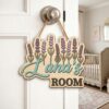 Personalized Wooden Name Sign For Nursery, Baby Shower Gifts, Newborn Keepsake, Pastel Floral Nursery Decor, Custom Kids Room Name Sign Wall Art Gift - Style 4