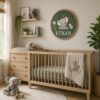 Personalized Wooden Name Sign For Nursery, Custom Elephant Wooden Wall Sign For Kids Room Decor, Baby Shower Gifts